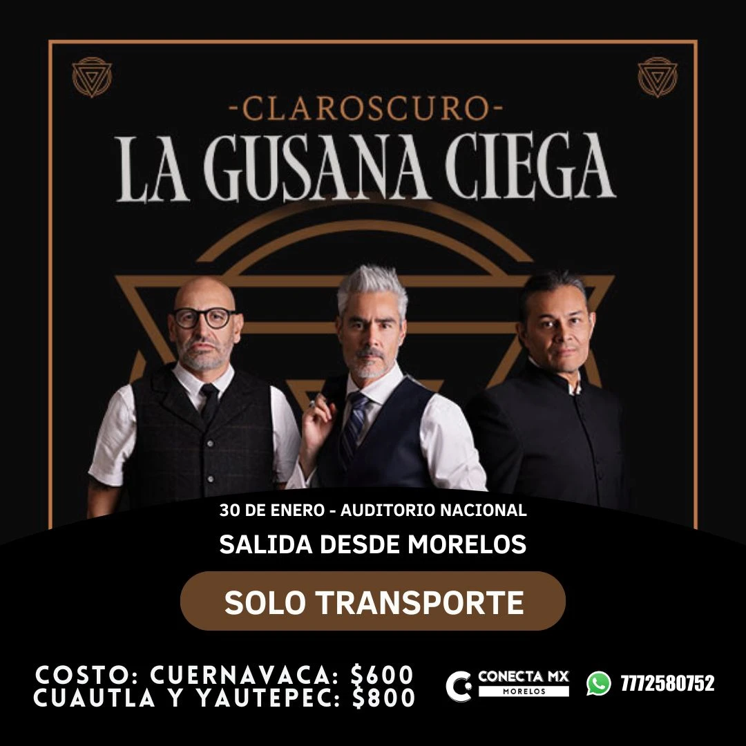 Transporte a LA GUSANA CIEGA desde Morelos
