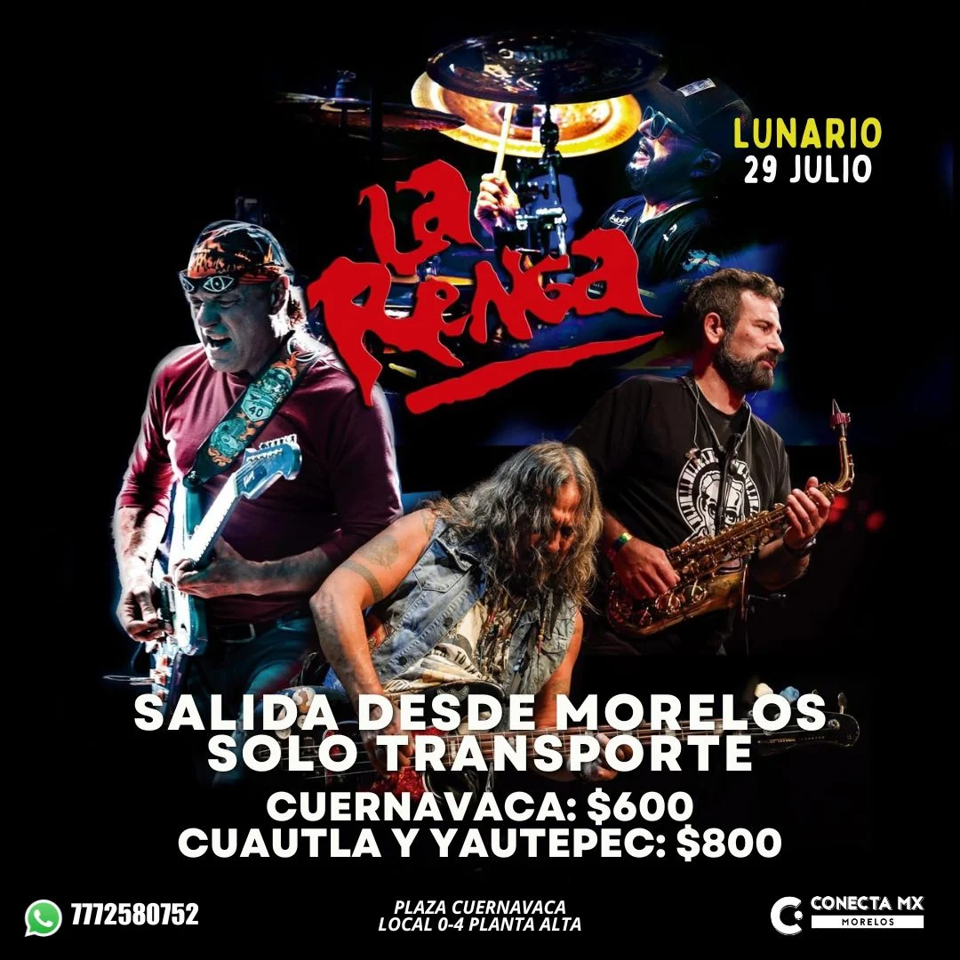 Transporte a LA RENGA desde Morelos
