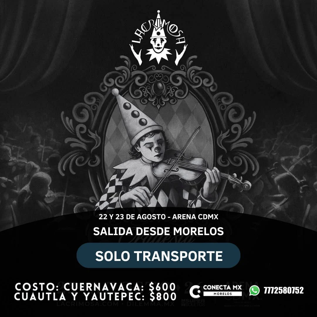 Transporte a LACRIMOSA desde Morelos