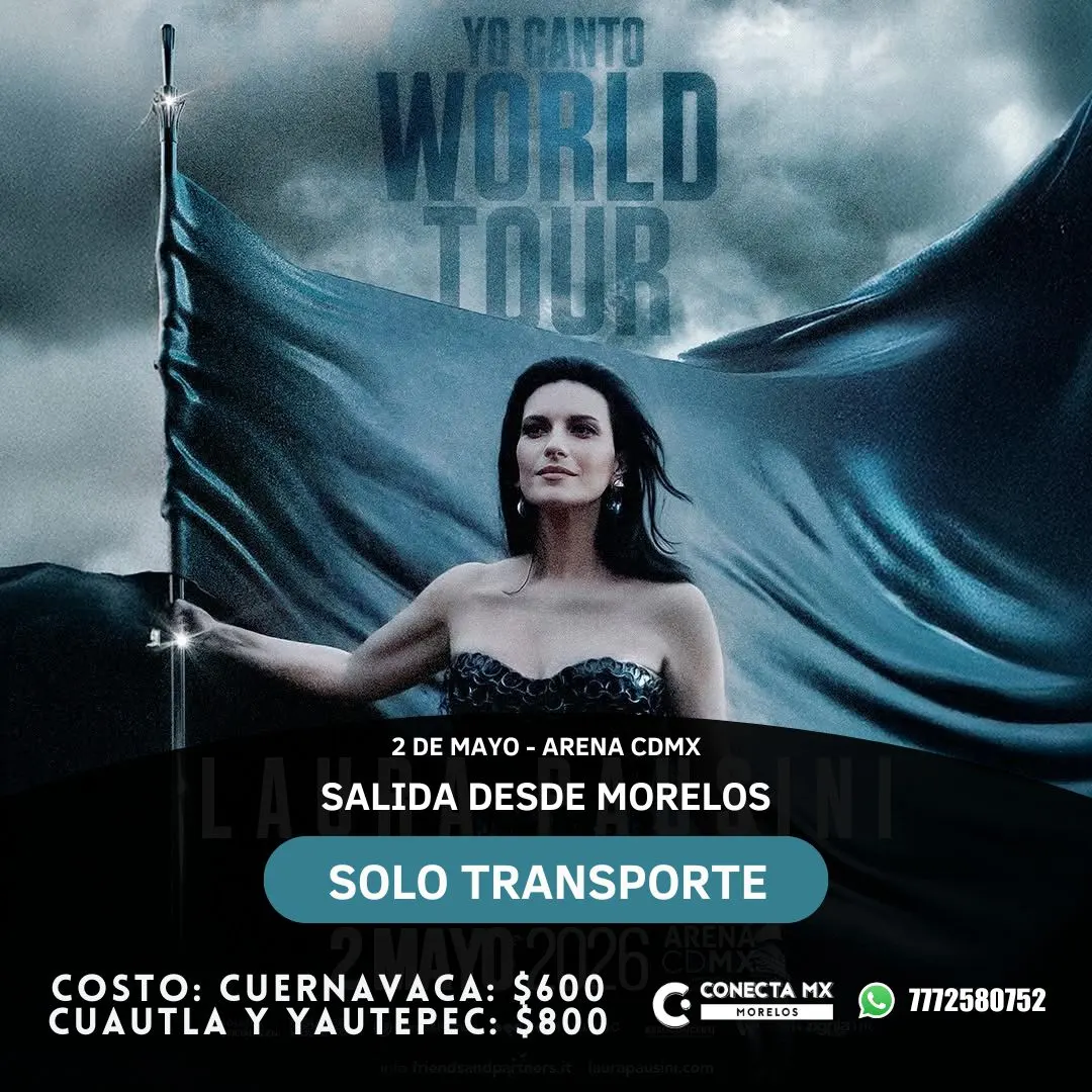 Transporte a LAURA PAUSINI desde Morelos