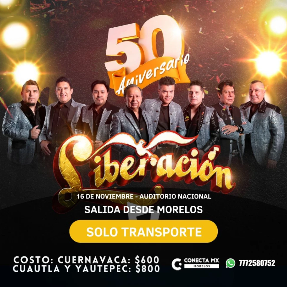 Transporte a LIBERACION desde Morelos