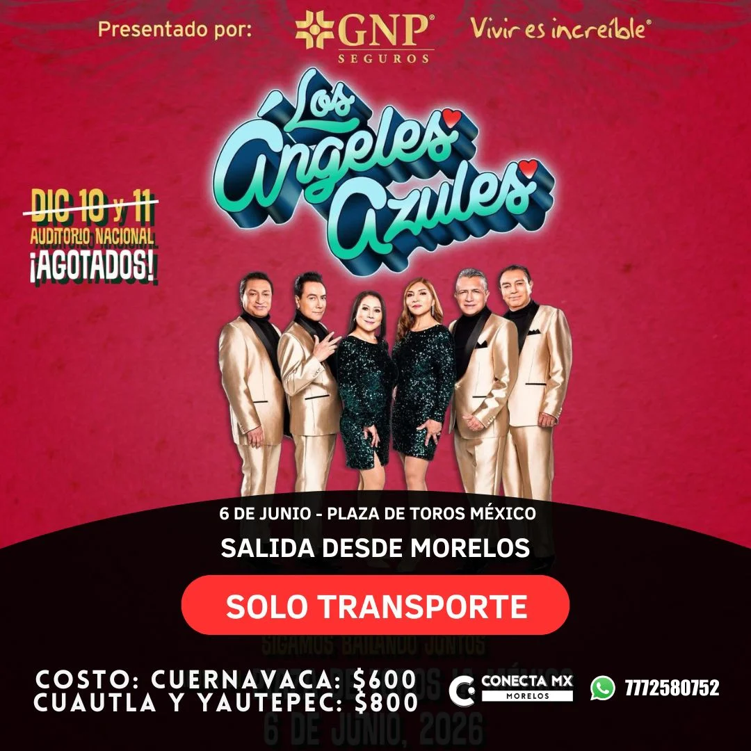 Transporte a LOS ANGELES AZULES desde Morelos