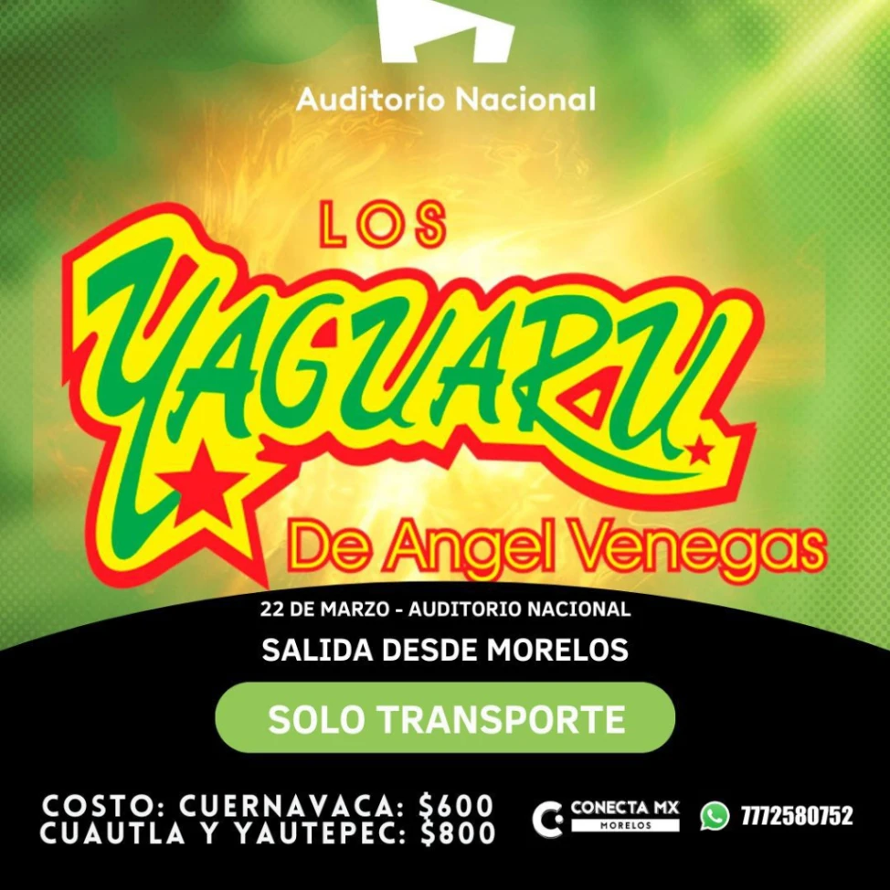 Transporte a  LOS YAGUARUS desde Morelos