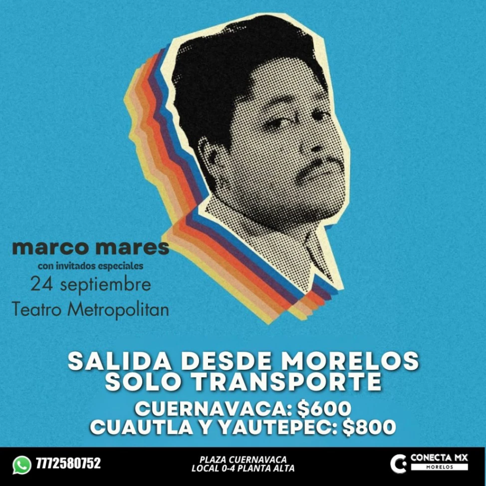 Transporte a MARCO MARES desde Morelos