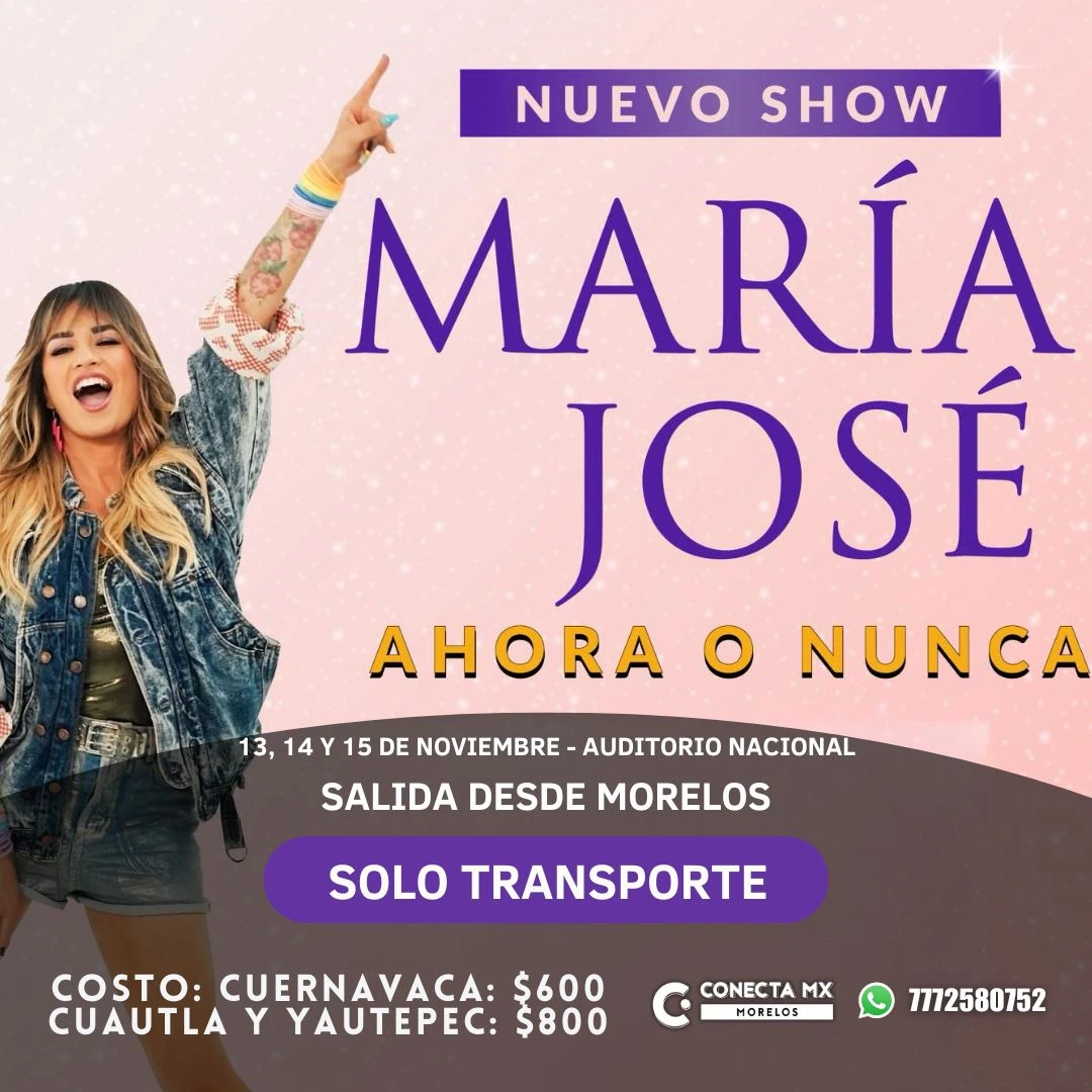 Transporte a MARIA JOSE desde Morelos