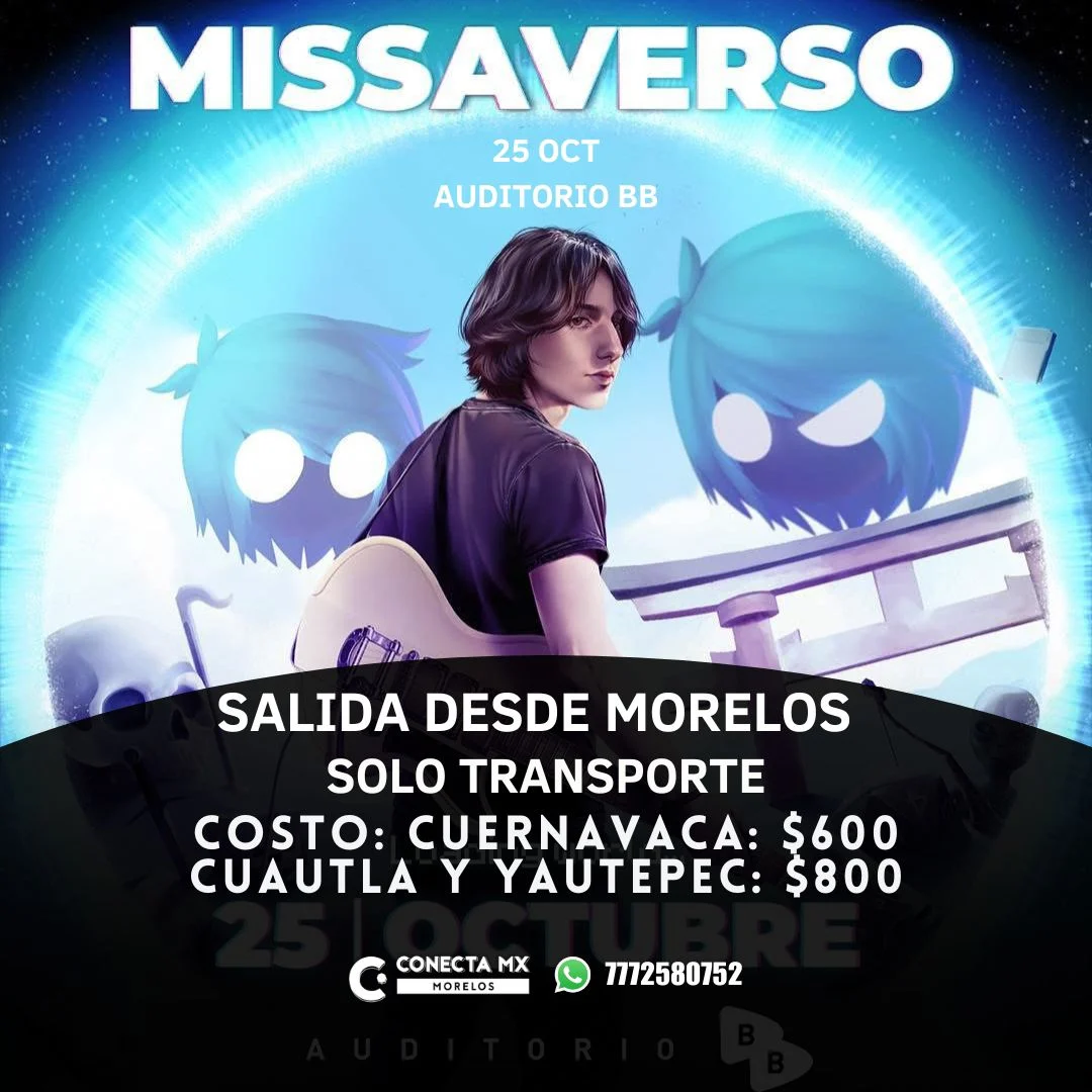 Transporte a MISSAVERSO desde Morelos