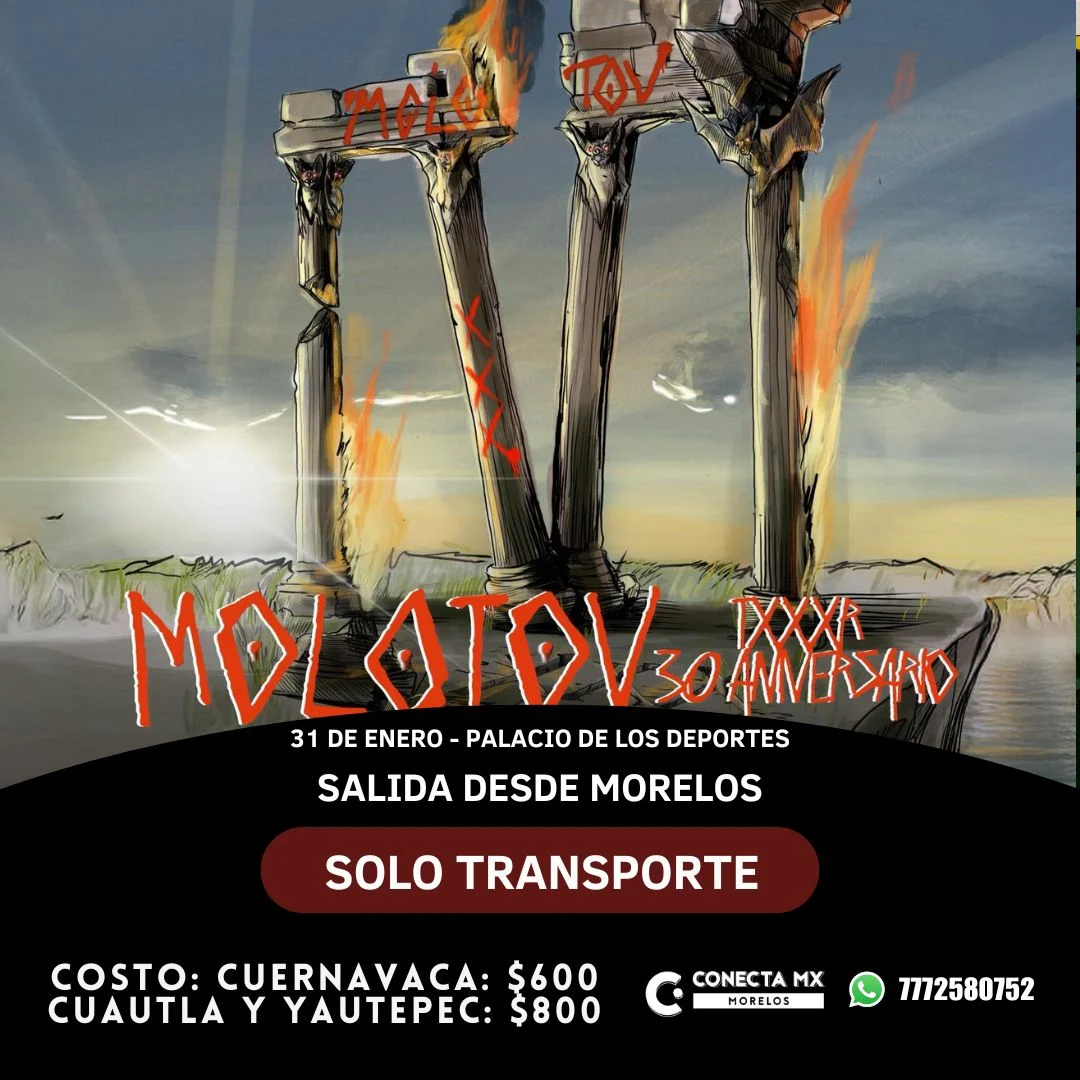 Transporte a MOLOTOV desde Morelos