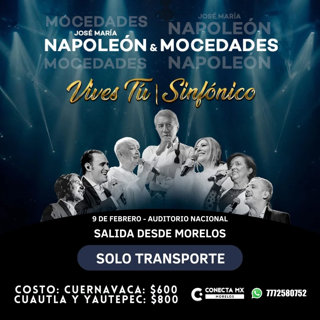 Transporte a NAPOLEON Y MOCEDADES desde Morelos