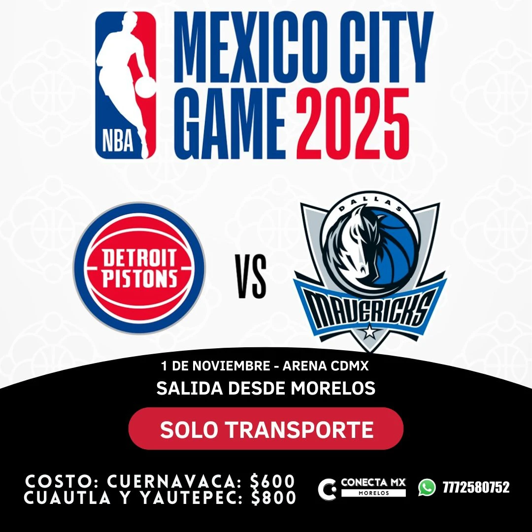 Transporte a NBA México desde Morelos