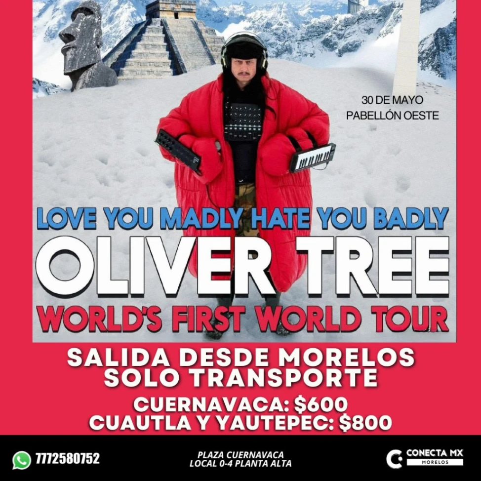 Transporte a OLIVER TREE desde Morelos