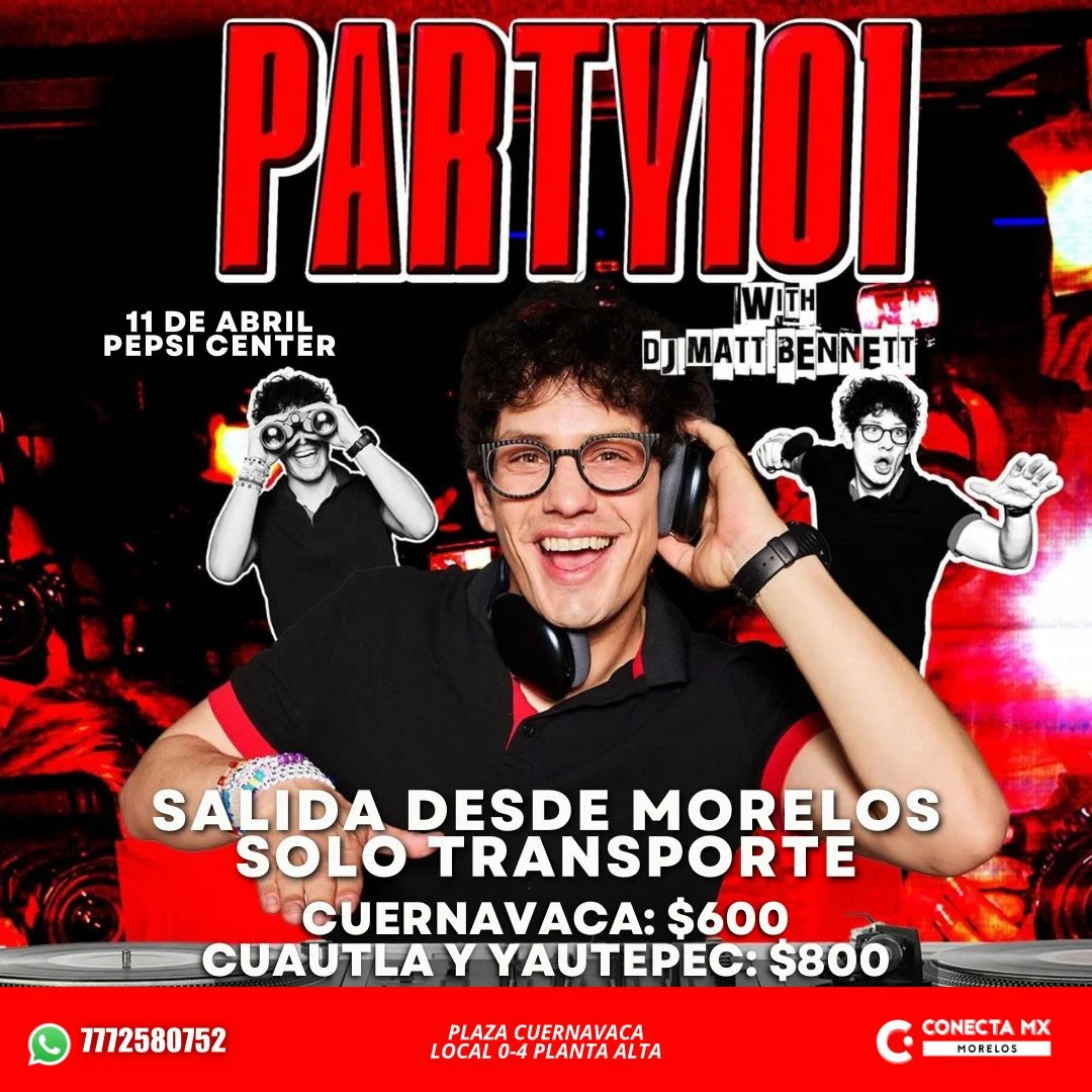 Transporte a PARTY 101 desde Morelos