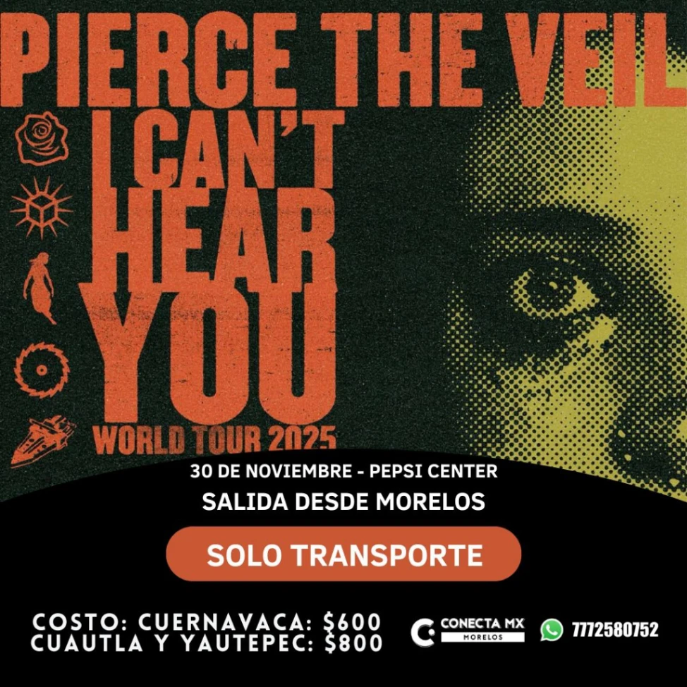 Transporte a Pierce The  Veil desde Morelos