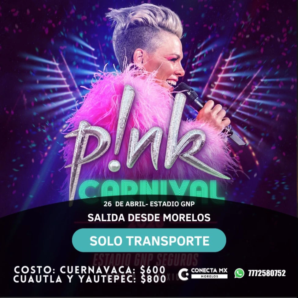 Transporte a PINK desde Morelos