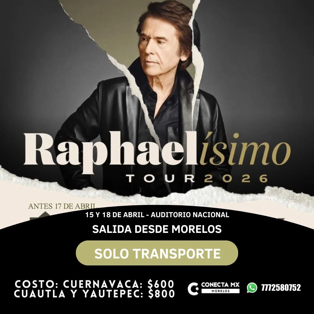 Transporte a RAPHAEL desde Morelos