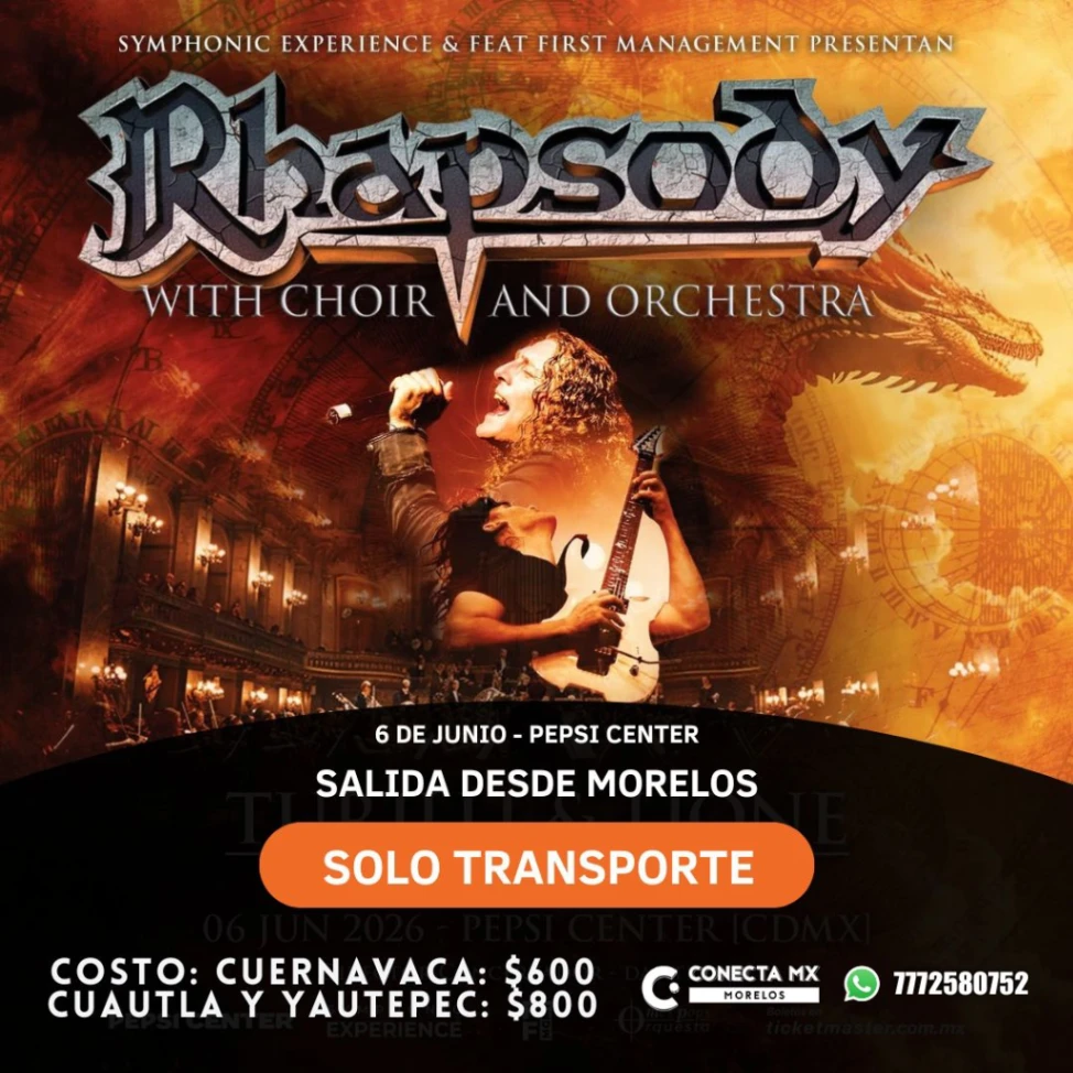 Transporte a RHAPSODY desde Morelos