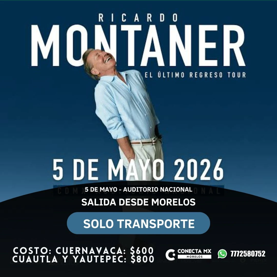 Transporte a RICARDO MONTANER desde Morelos