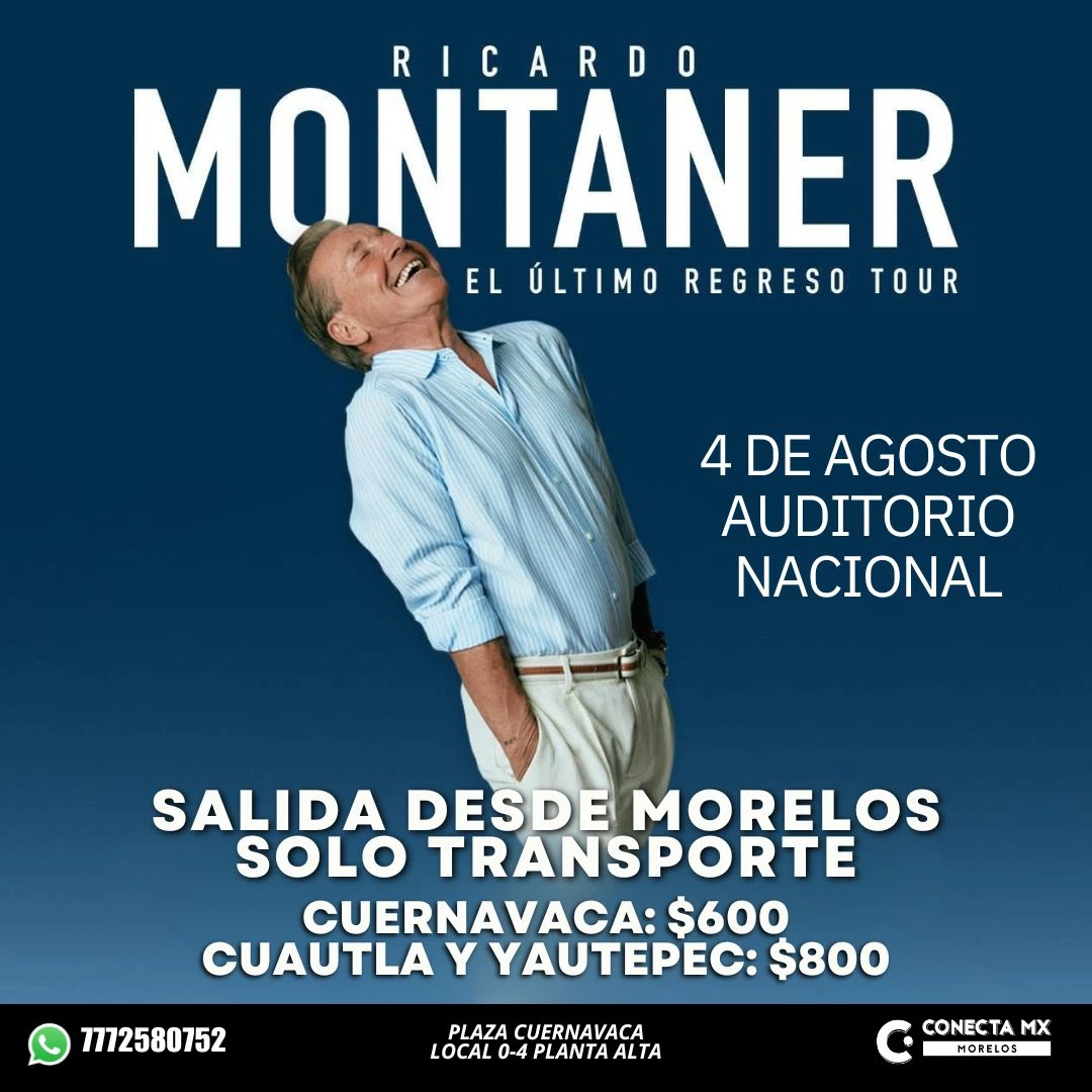 Transporte a RICARDO MONTANER desde Morelos