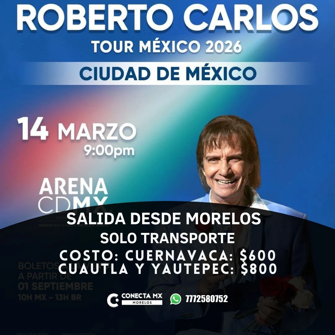 Transporte a ROBERTO CARLOS desde Morelos