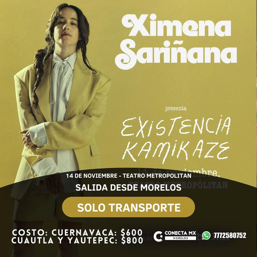 Transporte a XIMENA SARIÑANA desde Morelos