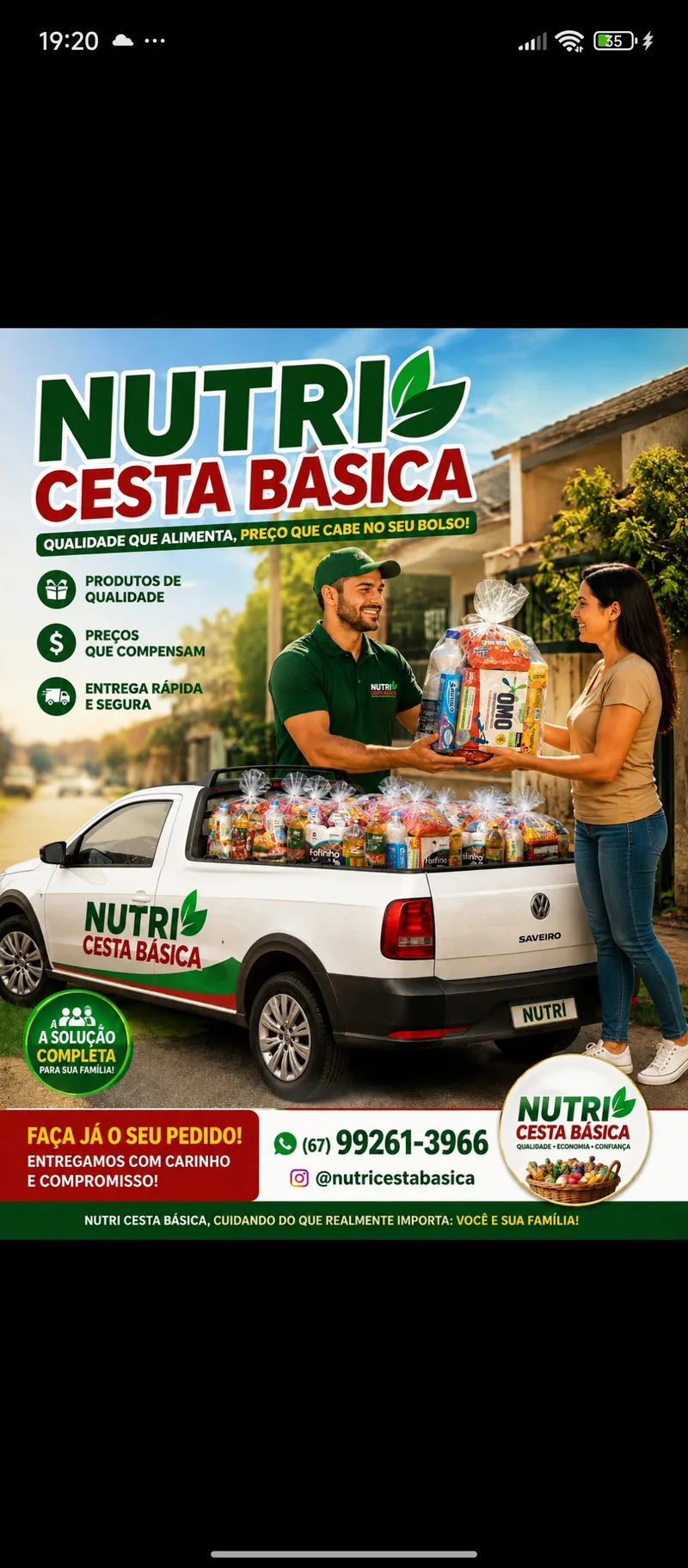 Nutri - Cesta Básica — Comércio Local em Terenos, MS