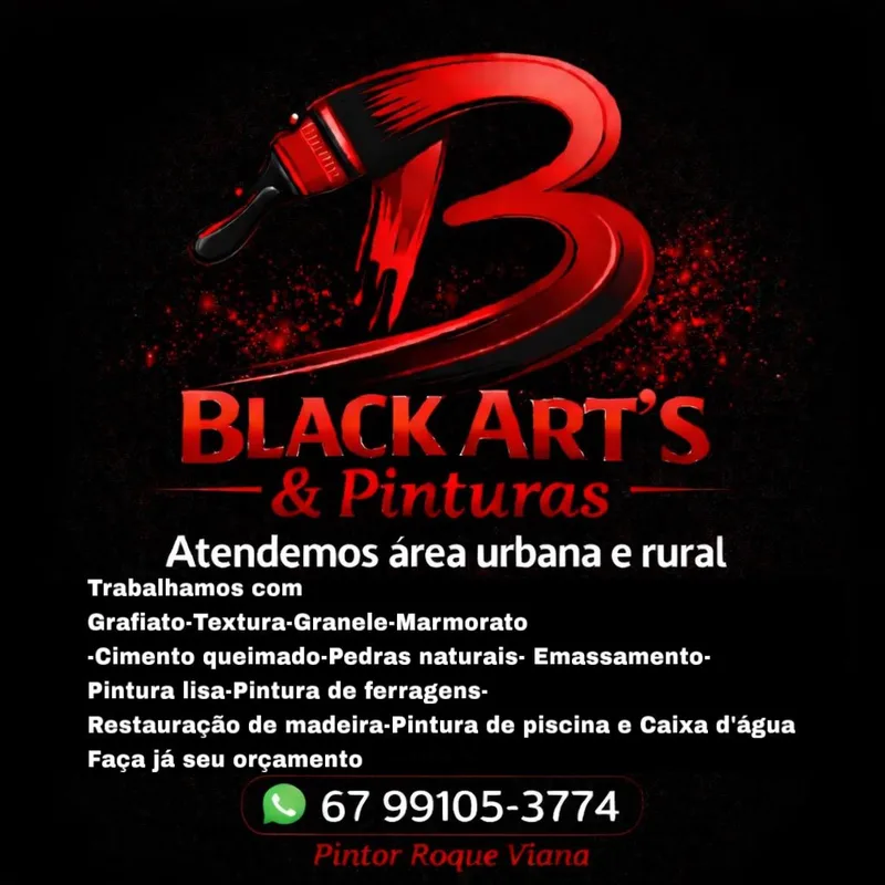Black Arts - Serviços de Pinturas em Geral — Serviços Gerais em Terenos, MS