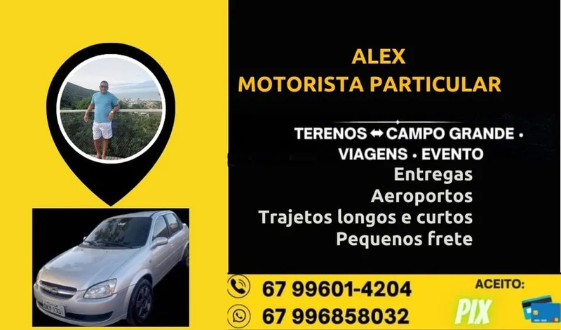 Alex Uber — Táxi em Terenos, MS