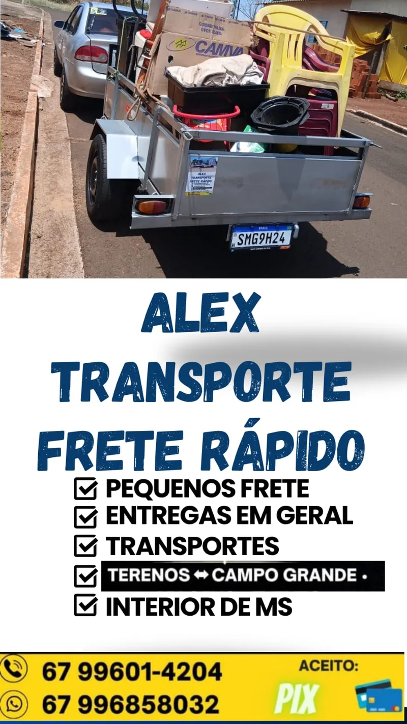 Alex transporte frete rápido  — Frete em Terenos, MS