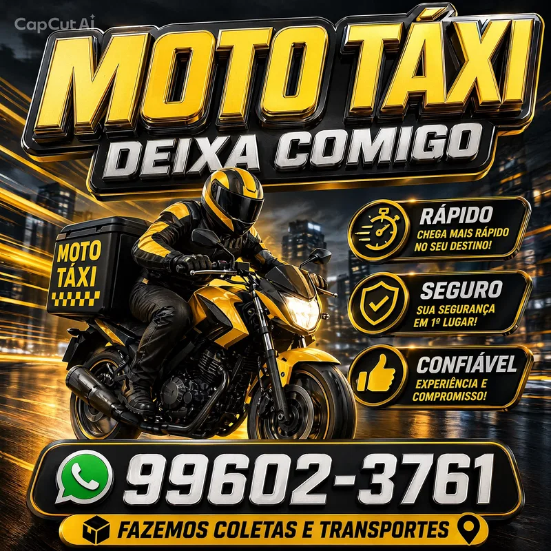 JANDERSON - Moto táxi DEIXA COMIGO — Táxi em Terenos, MS