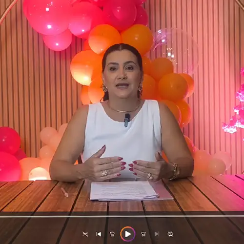 Mockup do vídeo com o Toque da Especialista
