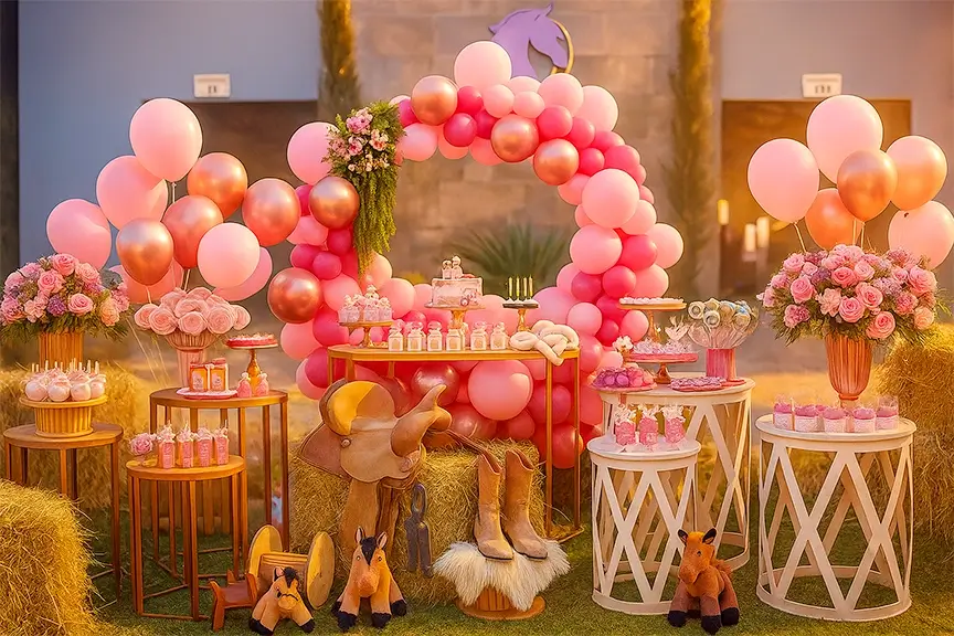 Foto da festa de Super-Heróis feita pela aluna Carla