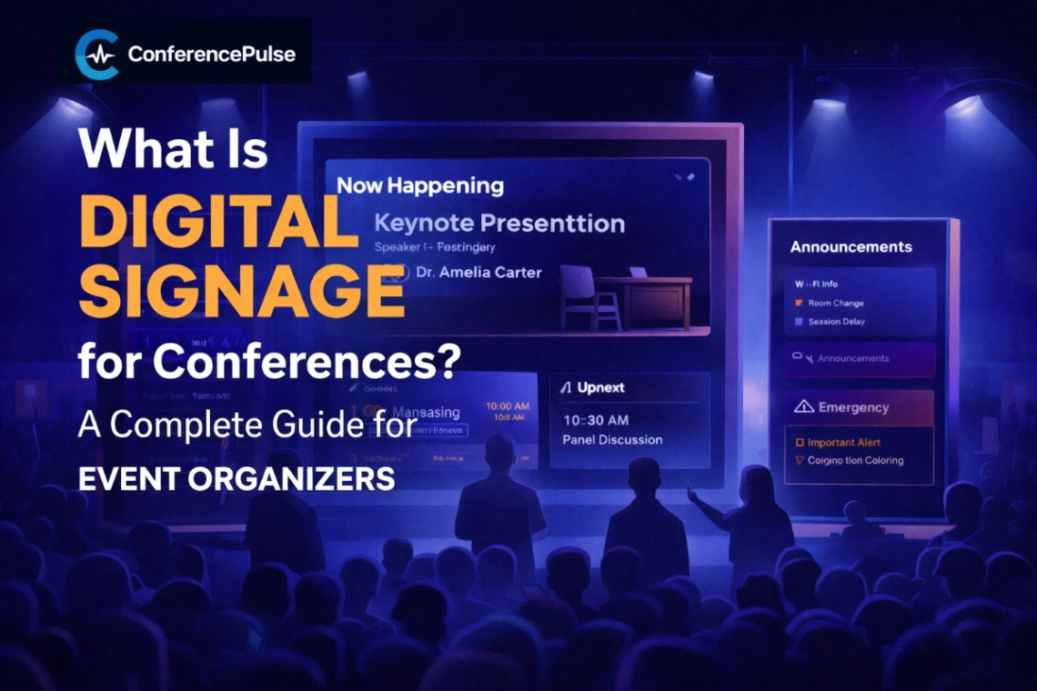 What Is Digital Signage for Conferences? A Complete Guide for Event Organizers