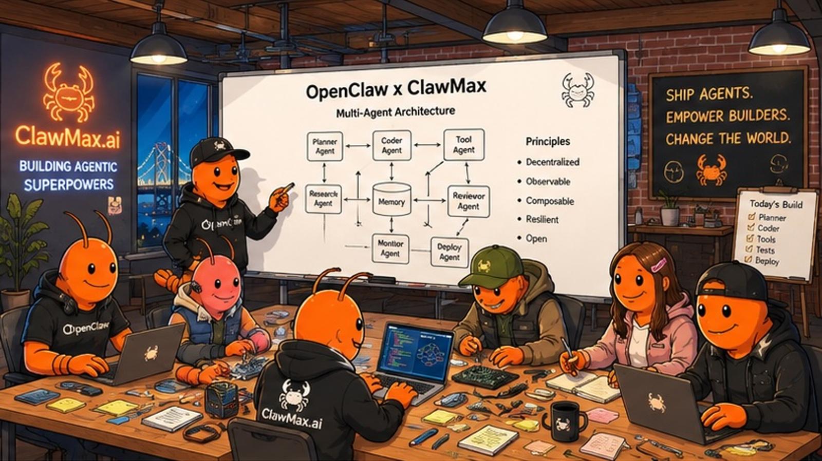 ClawMax builders exploring OpenClaw agent architecture