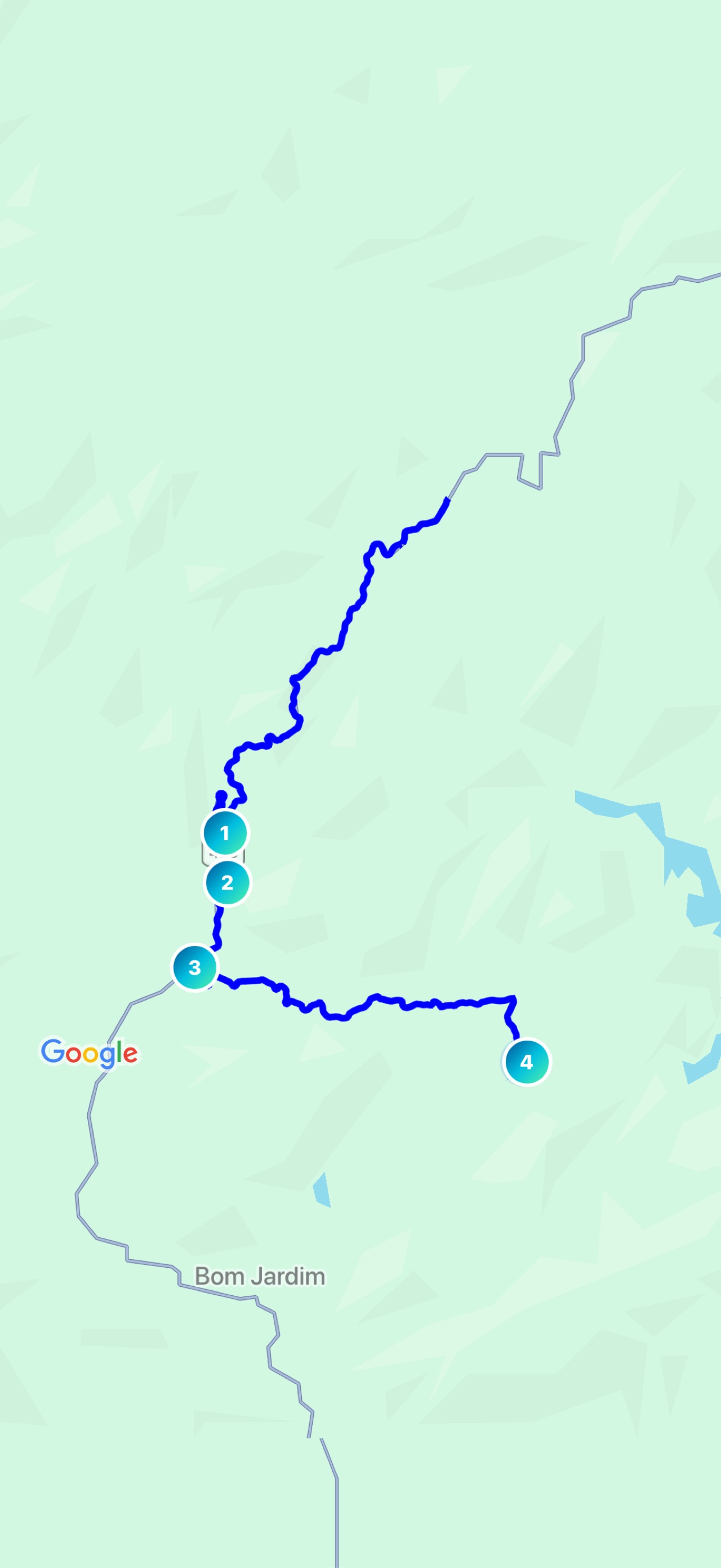 Mapa da pescaria