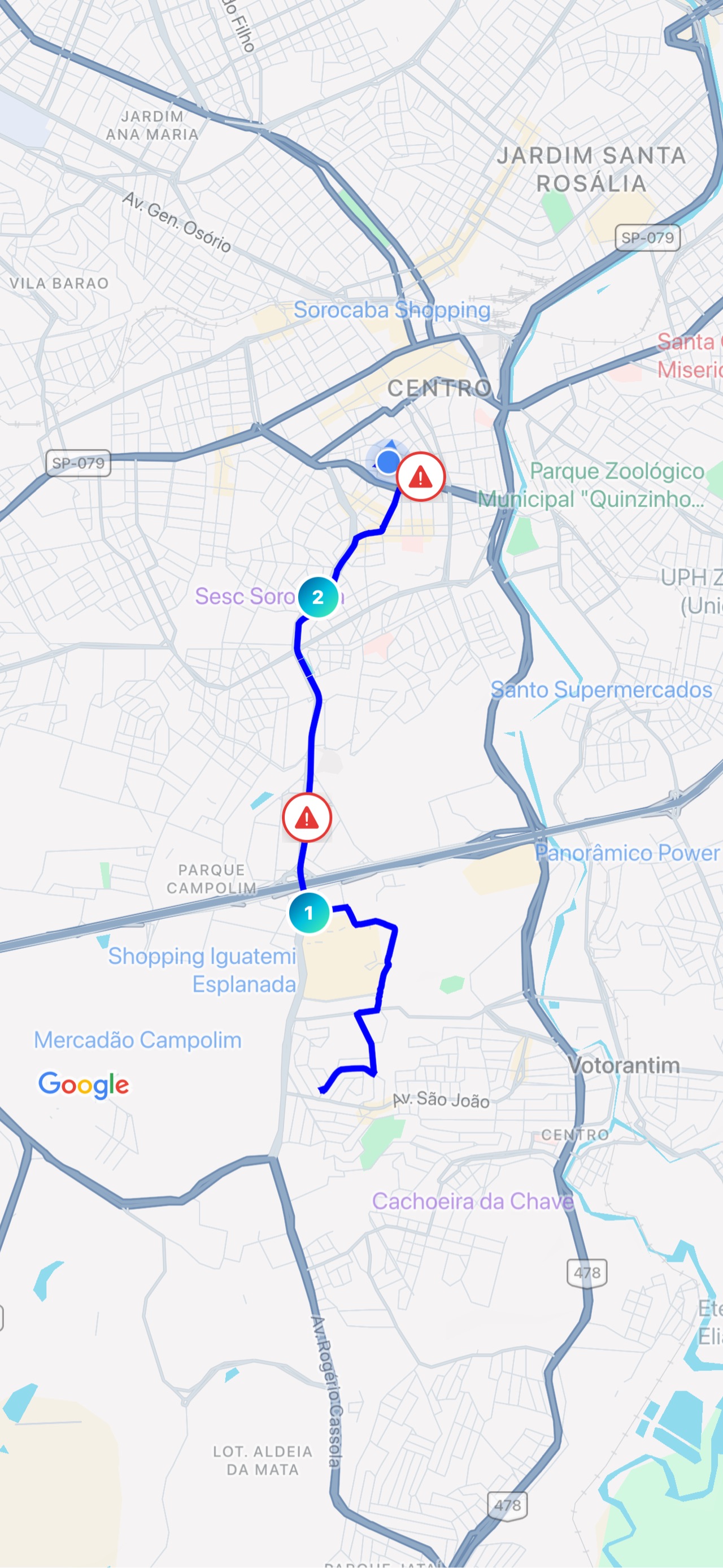 Mapa da pescaria