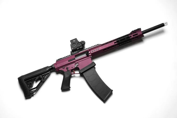 Official Genesis Arms photograph of the GEN-12 3GUN Edition with burgundy finish