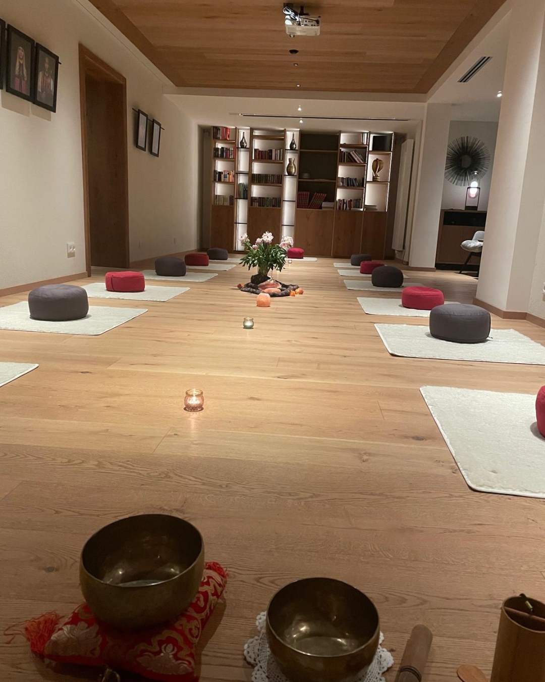 Unser Meditationsraum während des Wochenendkurses
