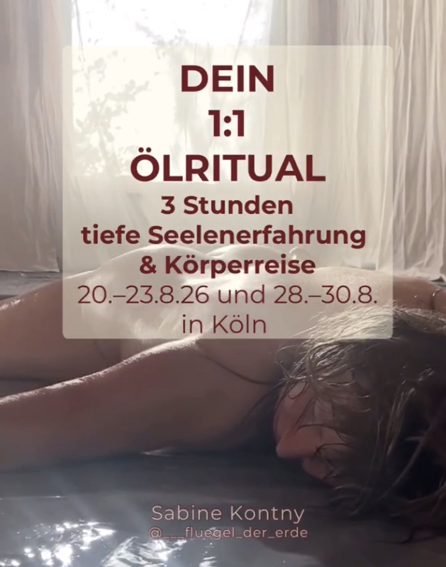 du siehst mich im Öl