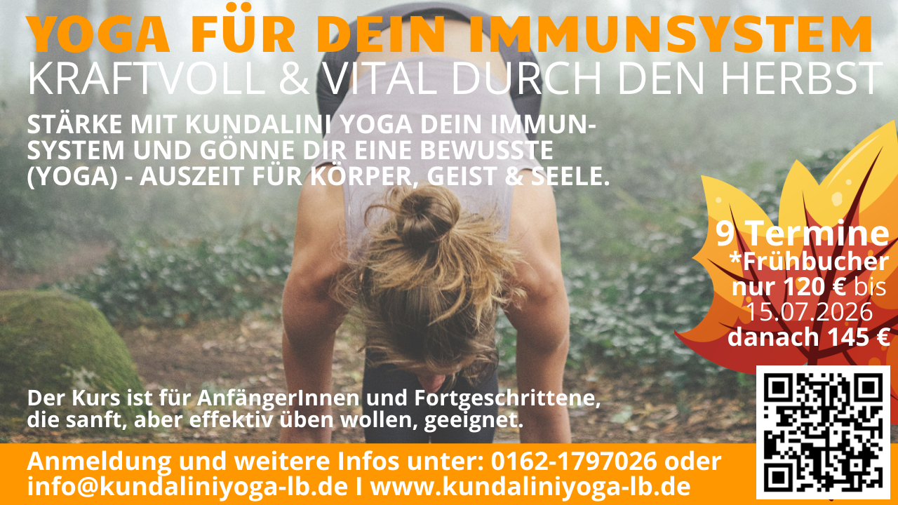 Immunsystem mit Yoga im Herbst stärken - S-Hofen 18 Uhr