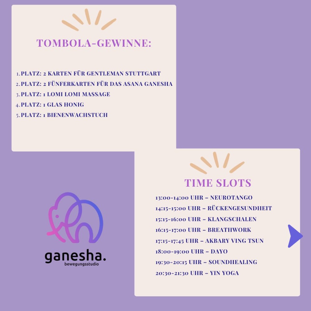 Event image for Tag der offenen Tür im Asana Ganesha Bewegungsstudio Mehr Infos hierzu unter www.asana-ganesha.de