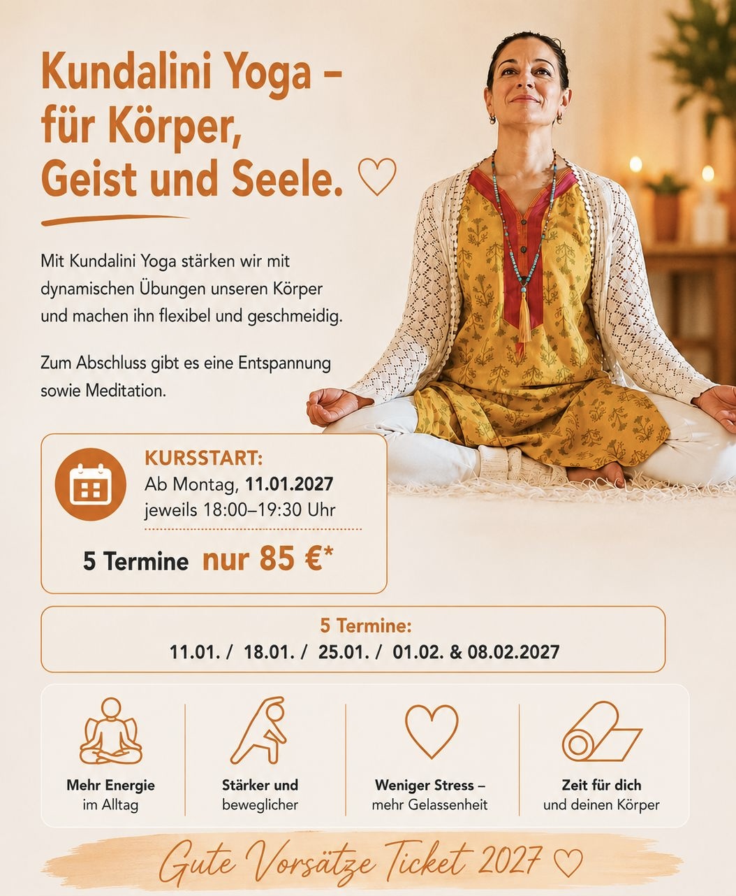 Gute Vorsätze Ticket 2027 - Bereit die Matte auszurollen?