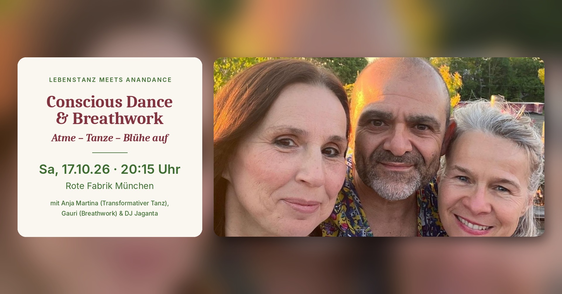 LebensTanz meets AnanDance: Conscious Dance & Breathwork