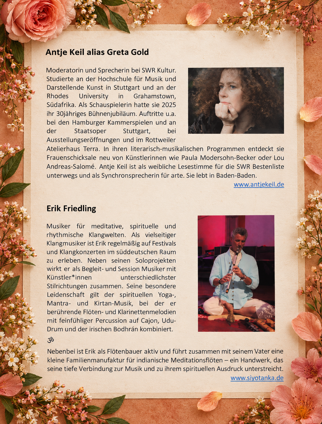Poesie & Klang – ein Fest der göttlichen Weiblichkeit - Poetische Klangperformance , Foto 2