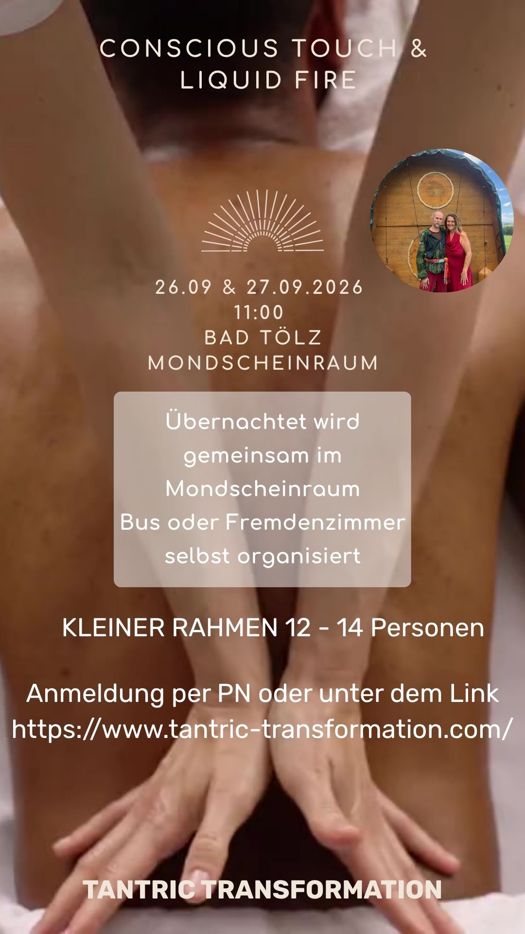 Conscious Touch & Liquid Fire – Ein Innehalten für bewusste Berührung, Gesang und wohlige Wärme, Foto 5