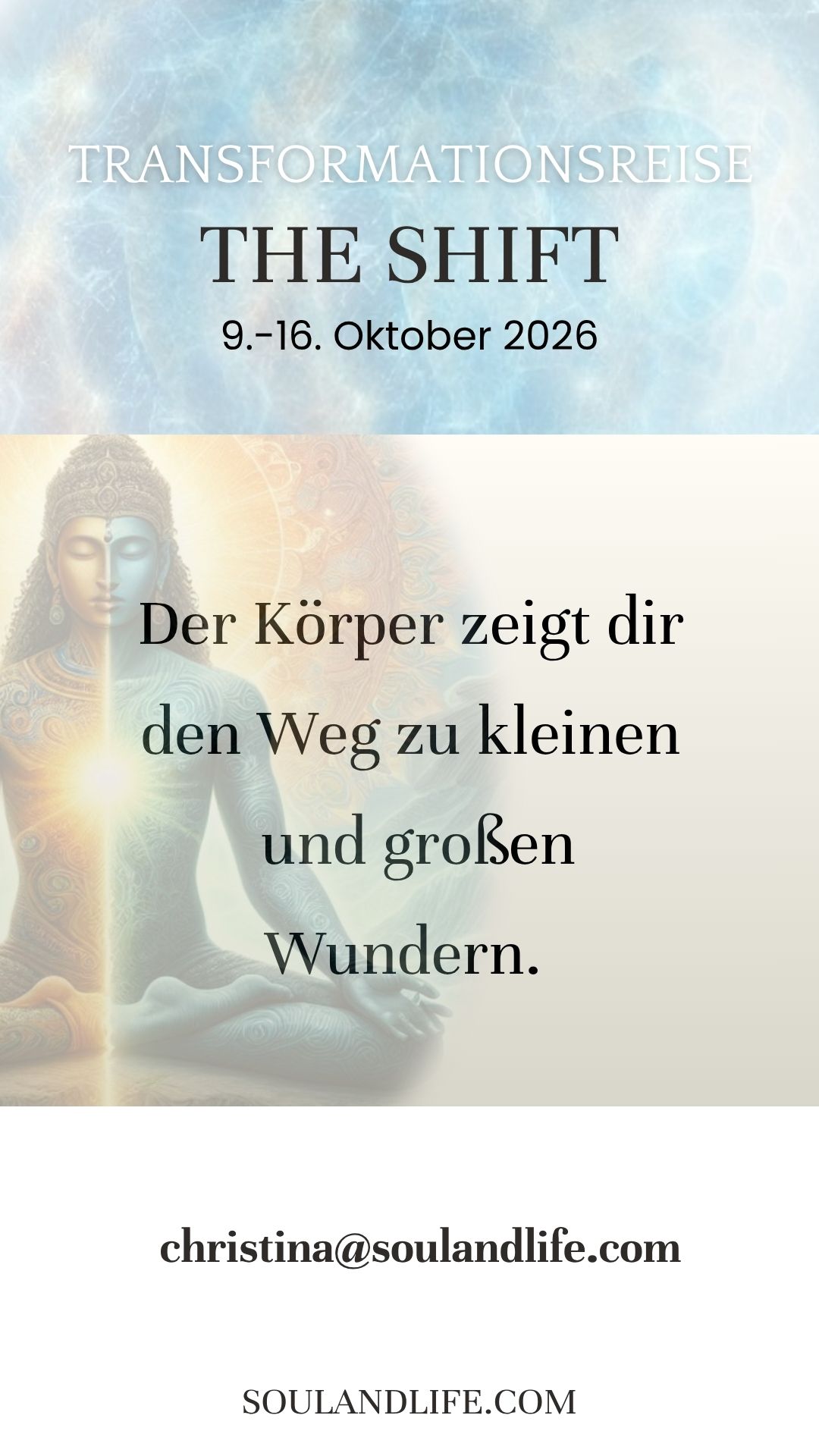 Entdecke die Kraft deines KÖRPERS, deines SEINS!