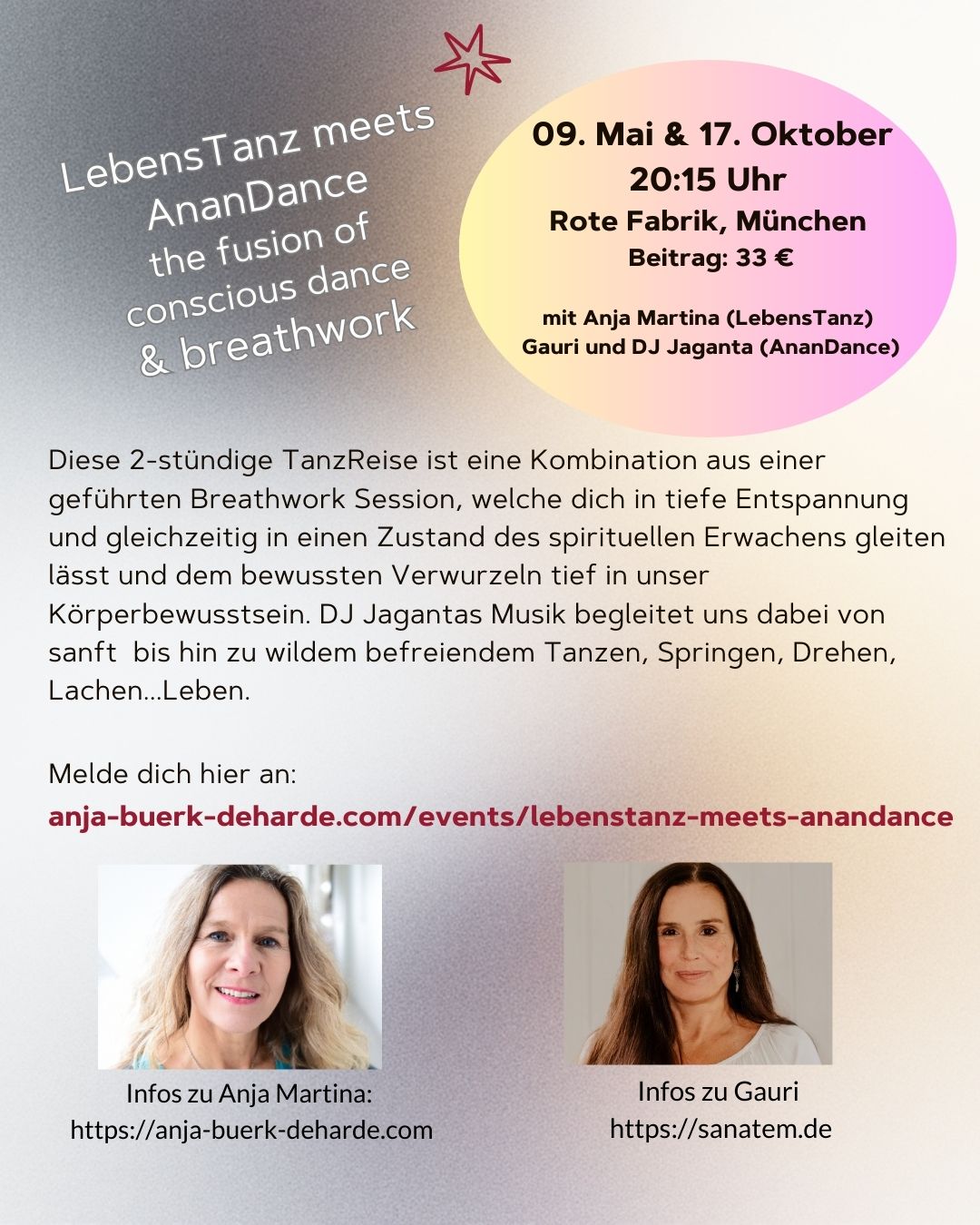 LebensTanz meets AnanDance: Conscious Dance & Breathwork