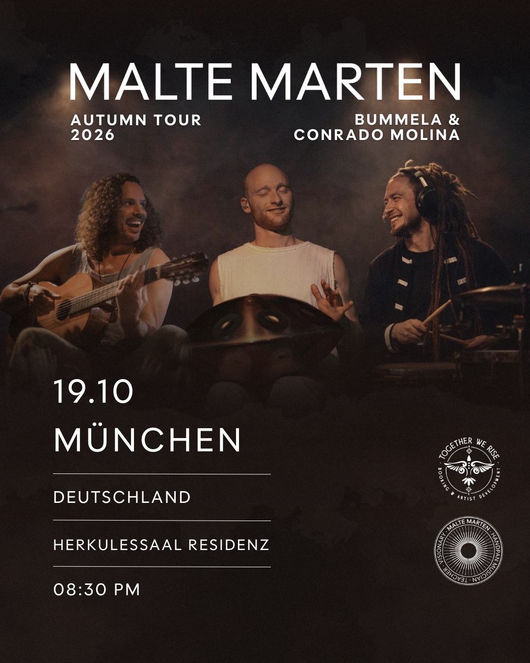 Malte Marten Trio Live in München | Handpan Improvised Concert, Foto 1