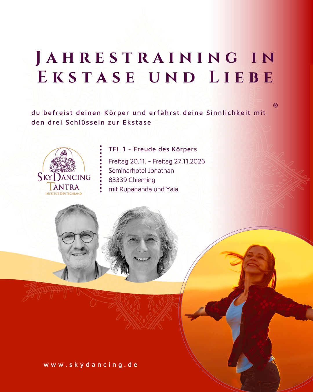 Training in Ekstase und Liebe: Die Freude des Körpers – Heilung TEL 1  