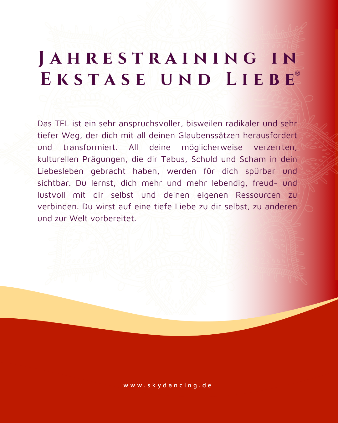 SkyDancing Tantra Jahrestraining Zyklus 1