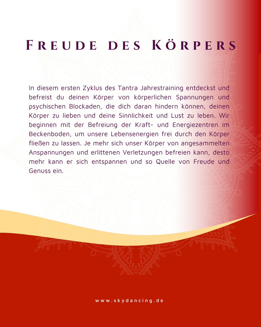 SkyDancing Tantra Jahrestraining Zyklus 1
