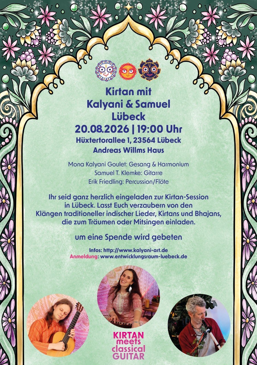 Kirtan meets Classical Guitar - Kalyani & Samuel mit Erik Friedling